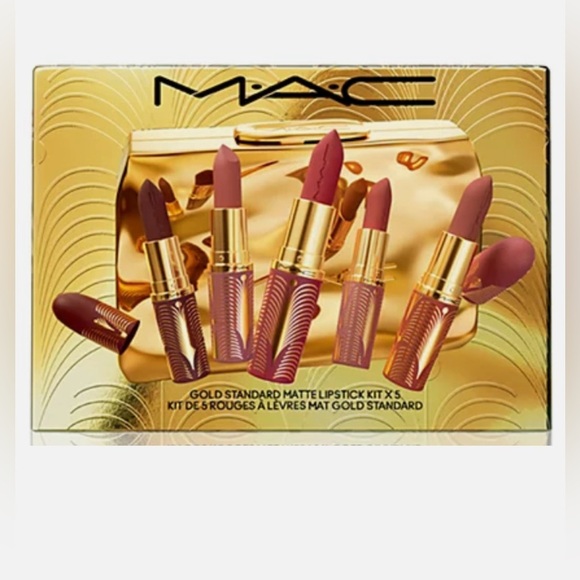 MAC Cosmetics Other - MAC Gold Standard 5 Matte full size Lipstick Kit – Limited Edition